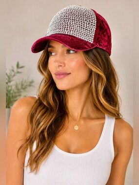 CRYSTAL VELVET CAP